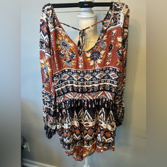 Billabong Pants - Billabong Multicolor Romper Jumpsuit